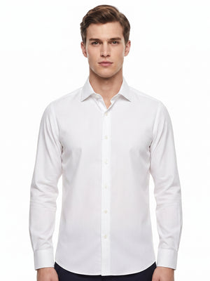 D'S Damat Men's Slim Fit 100% Cotton Formal Shirt