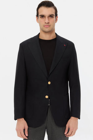 D'S Damat Regular Fit Textured Stretch Fabric Jacket Premium Formal Men's Blazer-5HF04YT03436M