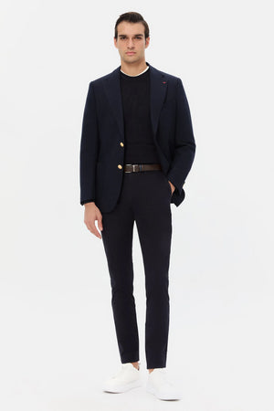 D'S Damat Regular Fit Textured Stretch Fabric Jacket Premium Formal Men's Blazer-5HF04YT03436M