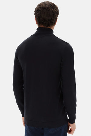 D'S Damat Men's Regular Fit Wool Blend Plain Knit Sweater