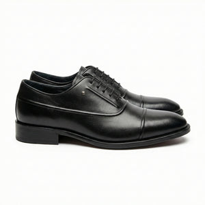 D'S Damat Men's Genuine Leather Cap Toe Oxford Shoes with Piped Detailing - 5HF090073107D