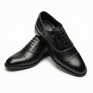 D'S Damat Men's Genuine Leather Cap Toe Oxford Shoes with Piped Detailing - 5HF090073107D