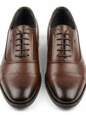 D'S Damat Men's Genuine Leather Cap Toe Oxford Shoes with Piped Detailing - 5HF090073107D