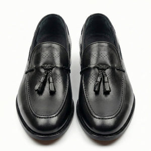 D'S Damat Men's Genuine Leather Perforated Tassel Loafers - 5HF090928049D