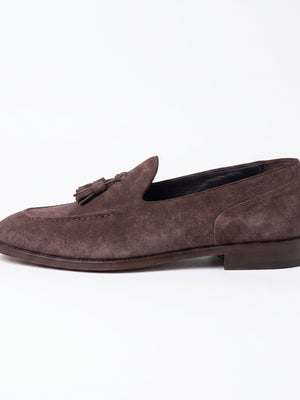 D'S Damat Men's Genuine Suede Tassel Loafers Slip-On Dress Shoes