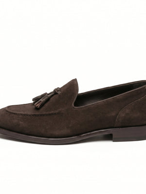 D'S Damat Men's Genuine Suede Tassel Loafers Slip-On Dress Shoes