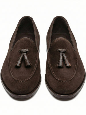 D'S Damat Men's Genuine Suede Tassel Loafers Slip-On Dress Shoes