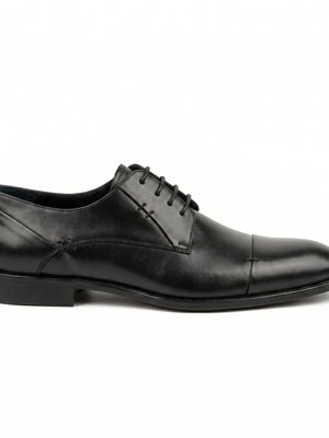 D'S Damat Men's Genuine Leather Cap Toe Derby Dress Shoes