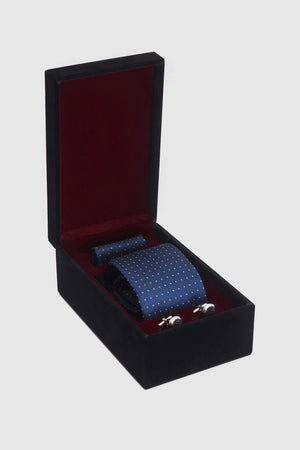 D'S Damat Groom Men's Tie Handkerchief Cufflink Formal Set