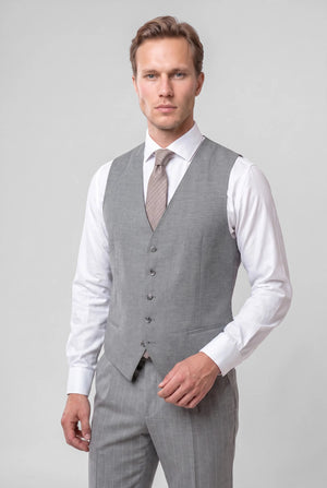 D'S Damat Men's Slim Fit 3-Piece Wool Blend Formal Suit