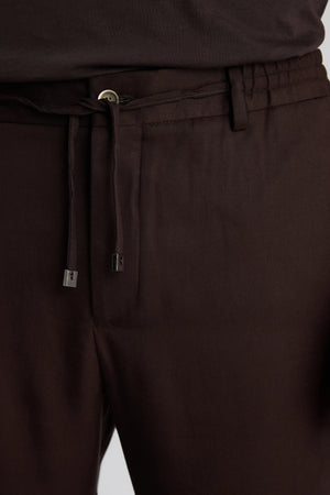 TWN Relaxed Fit Pleatless Jogger Pants Casual Men's Trousers