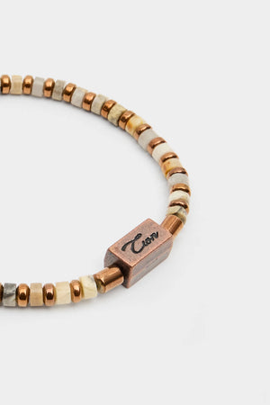 TWN Natural Stone Beaded Bracelet Classic Casual Men's Fashion Accessory