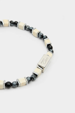 TWN Natural Stone Beaded Bracelet Everyday Casual Men's Accessory