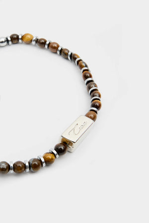 TWN Natural Stone Beaded Bracelet Men's Casual Fashion Accessory