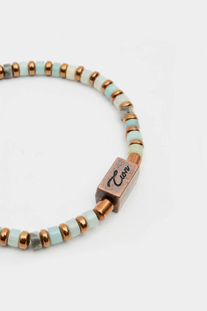 TWN Natural Stone Beaded Bracelet Everyday Men's Casual Accessory