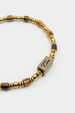 TWN Natural Stone Beaded Bracelet Everyday Men's Casual Accessory