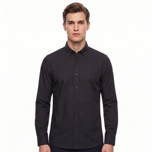 TWN Men's Slim Fit Cotton Blend Shirt 51% Cotton 49% Polyester
