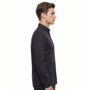 TWN Men's Slim Fit Cotton Blend Shirt 51% Cotton 49% Polyester