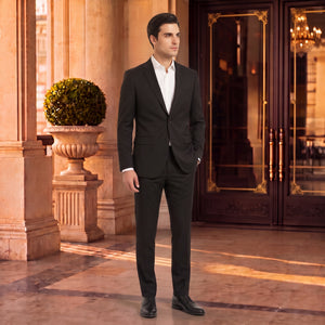 TWN Slim Fit Stretch Blend Suit Premium Polyester Viscose Men's Suit 6EF05OB12502D-001
