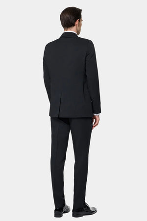 TWN Slim Fit Crepe Pattern Tuxedo Suit Premium Formal Ceremony Men's Suit - 6ESS5E306509M