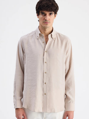 D'S Damat Comfort Fit Modal Blend Plain Shirt Casual Men's Shirt