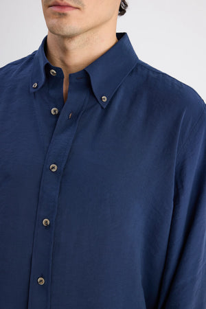 D'S Damat Comfort Fit Modal Blend Plain Shirt Casual Men's Shirt