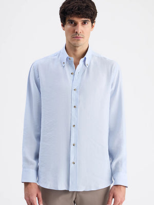 D'S Damat Comfort Fit Modal Blend Plain Shirt Casual Men's Shirt