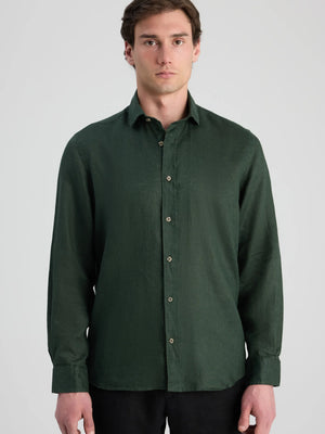 D'S Damat Comfort Fit 100% Linen Shirt Lightweight Casual Men's Shirt
