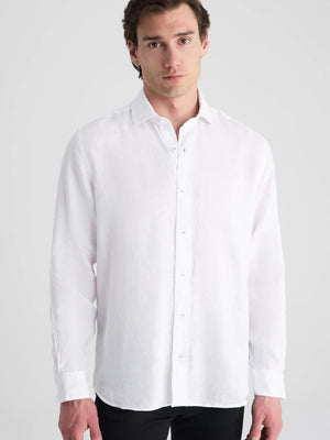 D'S Damat Comfort Fit 100% Linen Shirt Lightweight Casual Men's Shirt
