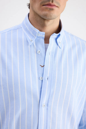 D'S Damat Comfort Fit 100% Cotton Striped Shirt Casual Men's Shirt