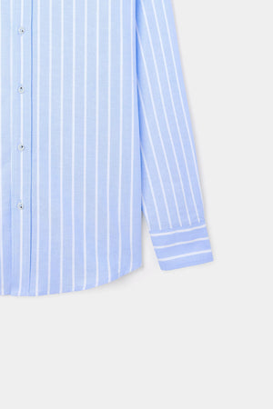 D'S Damat Comfort Fit 100% Cotton Striped Shirt Casual Men's Shirt
