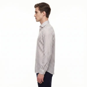 D'S Damat Men's Regular Fit Cotton Linen Casual Shirt