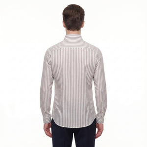 D'S Damat Men's Regular Fit Cotton Linen Casual Shirt