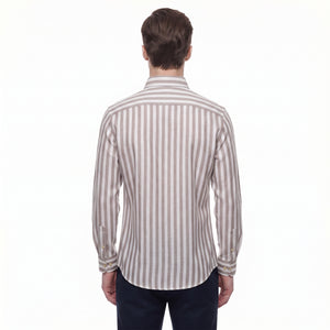 D'S Damat Men's Regular Fit Cotton Linen Casual Shirt