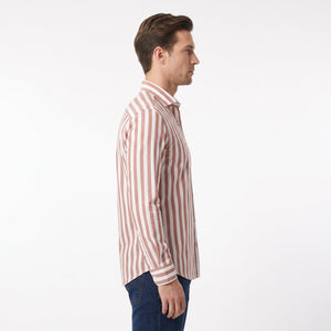 D'S Damat Men's Regular Fit Cotton Linen Blend Shirt
