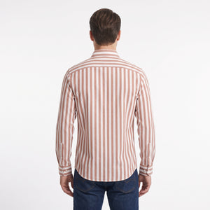 D'S Damat Men's Regular Fit Cotton Linen Blend Shirt