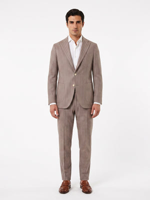 D'S Damat Men's Slim Fit Tailored Suit with Stretch