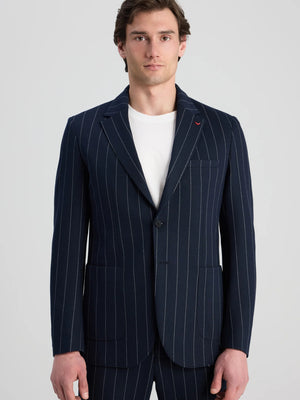 D'S Damat Regular Fit Printed Stretch Suit Casual Men's Suit