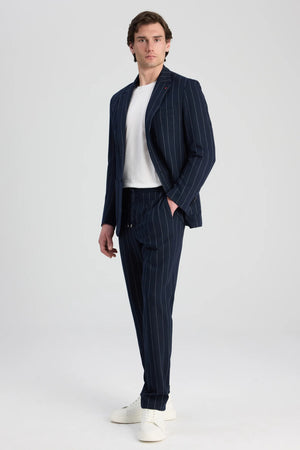 D'S Damat Regular Fit Printed Stretch Suit Casual Men's Suit