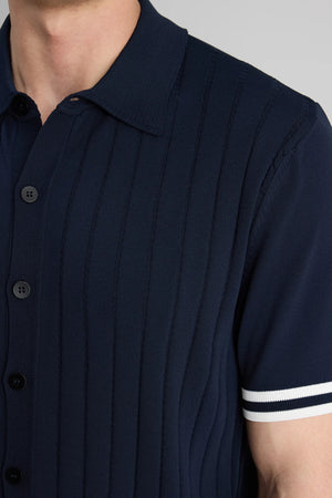 D'S Damat Regular Fit RPT Stretch Cardigan Performance Casual Men's Knitwear