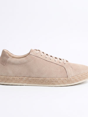 D'S Damat Men's Suede Espadrille Sneakers with Jute Sole