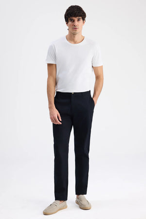 D'S Damat Relaxed Fit Gabardine Chino Trousers Cotton Stretch Casual Men's Pants