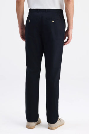D'S Damat Relaxed Fit Gabardine Chino Trousers Cotton Stretch Casual Men's Pants