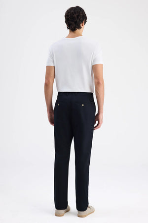 D'S Damat Relaxed Fit Gabardine Chino Trousers Cotton Stretch Casual Men's Pants