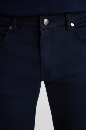 D'S Damat Slim Fit Men's Casual Cotton Stretch Denim Trousers