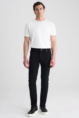 D'S Damat Slim Fit Cotton Stretch Denim Pants Casual Men's Trousers