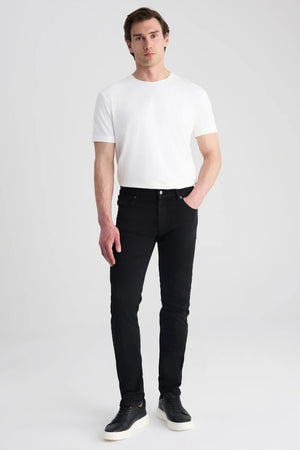 D'S Damat Slim Fit Cotton Stretch Denim Pants Casual Men's Trousers