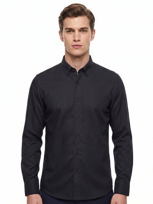 D'S Damat Men's Slim Fit 100% Tencel Formal Shirt