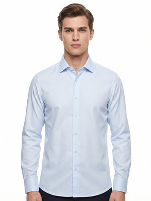 D'S Damat Men's Slim Fit 100% Tencel Formal Shirt