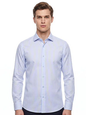 D'S Damat Men's Slim Fit 100% Cotton Formal Shirt